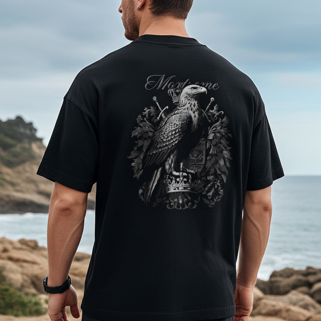 Camisa Oversized Preta | Moxtreme Águia Imperial