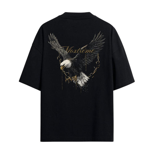 Camisa Oversized Preta | Moxtreme Águia Ascendente
