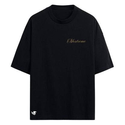 Camisa Oversized Preta | Moxtreme Trono Sagrado (Edição Dourada)