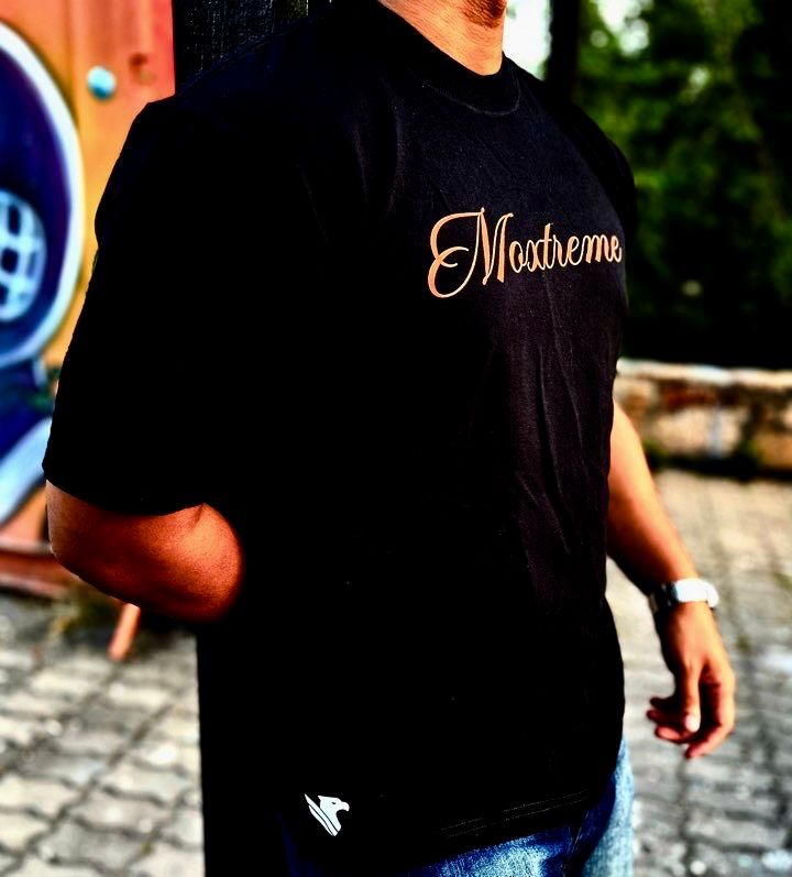 Camisa Oversized Preta | Moxtreme Águia Flamejante